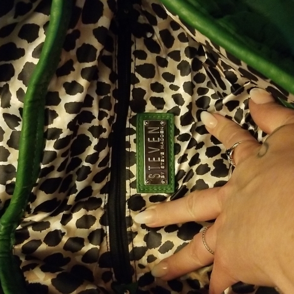 Steve Madden Vintage Green Purse, Mint - Picture 3 of 4